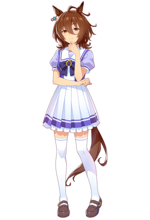 This is the Avatar Image for the Agnes Tachyon (Uma Musume) AI Voice and Text to Speech Generator